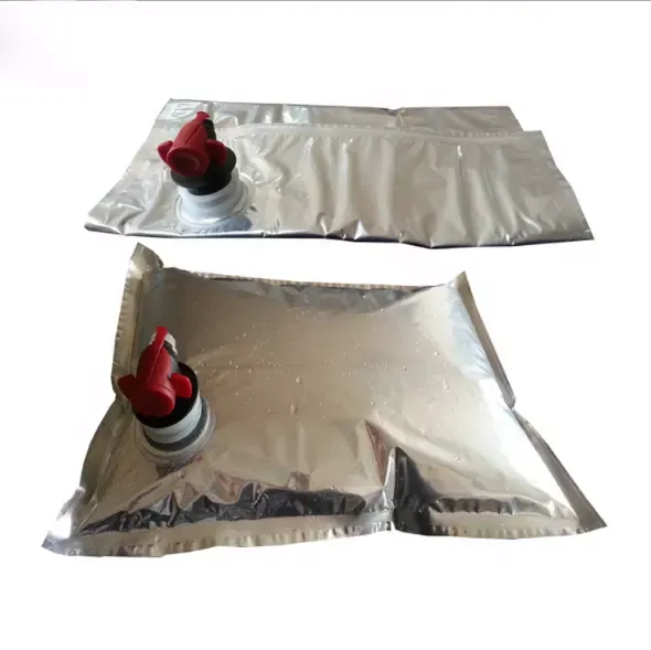 Wine Juice Fruit Storage Aseptic High Barrier Aluminum Foil Reusable Bag In Box Pouch